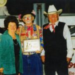 2000 Rodeo and Clown Reunion, Colorado Springs, Colo., where Wayne received the “Andy Womack Memorial Award. Presented by Karen and Harry Vold