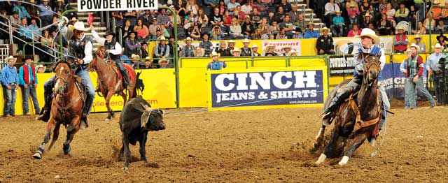Sawyer Barham and Kolton Schmidt at the 2015 CNFR - Hubbell