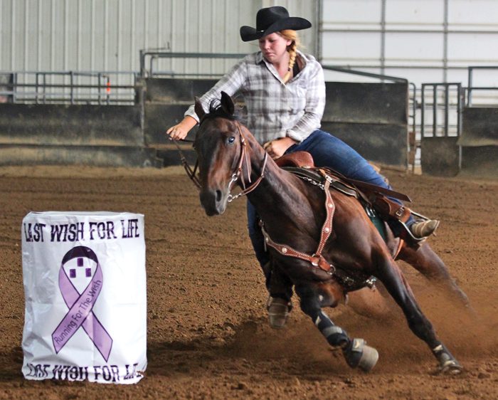 above: CJHSRA member Dusti Boyd, riding ‘Lotto,” one of Laura Lambert’s horses. - 307 Photography