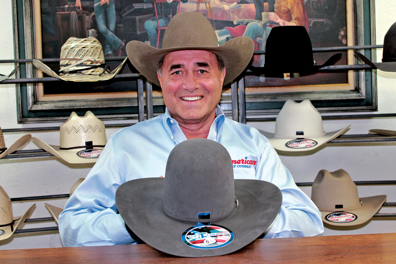 Keith at the American Hat headquarters - Courtesy Keith Maddox  