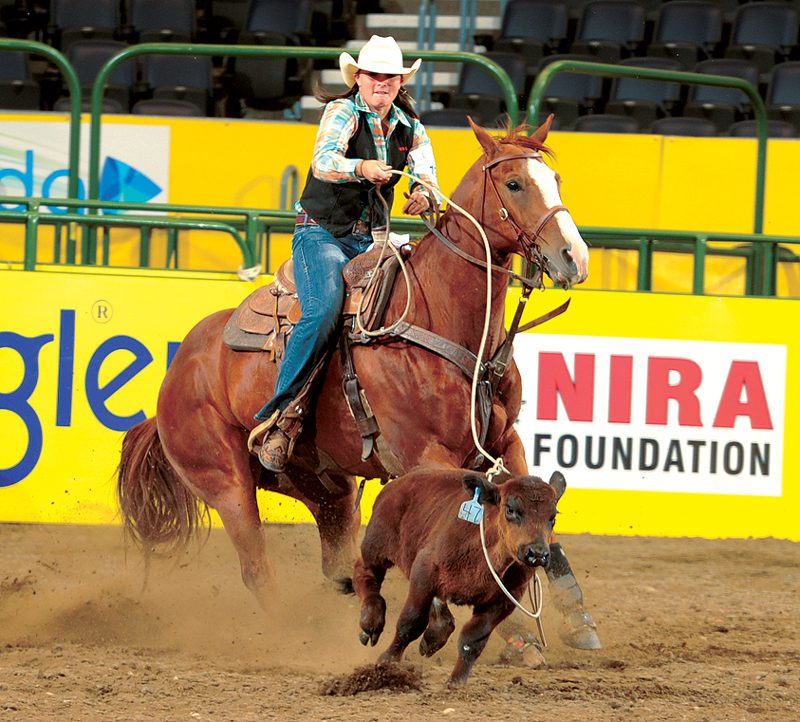 CePRA member Micah Samples at the College National Finals Rodeo - Hubbell 