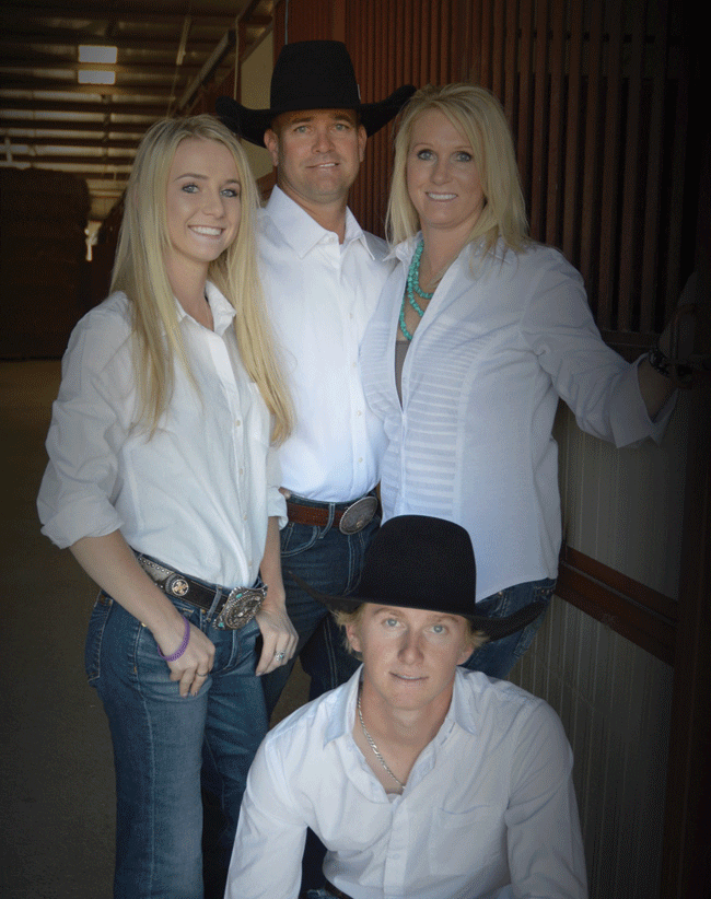 Bud with his wife Tammy, daughter  Brilynn and son Blake - Kenna Moody  