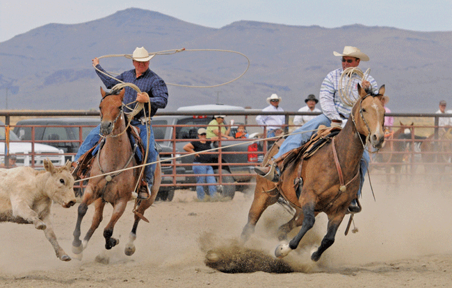 Lane and George team roping - Mary Williams Hyde