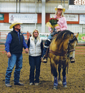 Reata with parents Ron and Sam Beck - Rodeo News