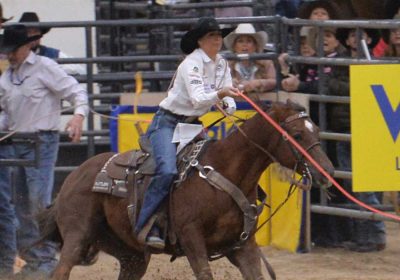 2022 National Breakaway Roping Champion, Martha Angelone. “This is awesome,” Angelone said. “I left Virginia with nothing. When they started adding breakaway roping to the pro rodeos, I set a goal to go to as many as I could, win as much as I could and get a world title.” Photos by Rodeo News